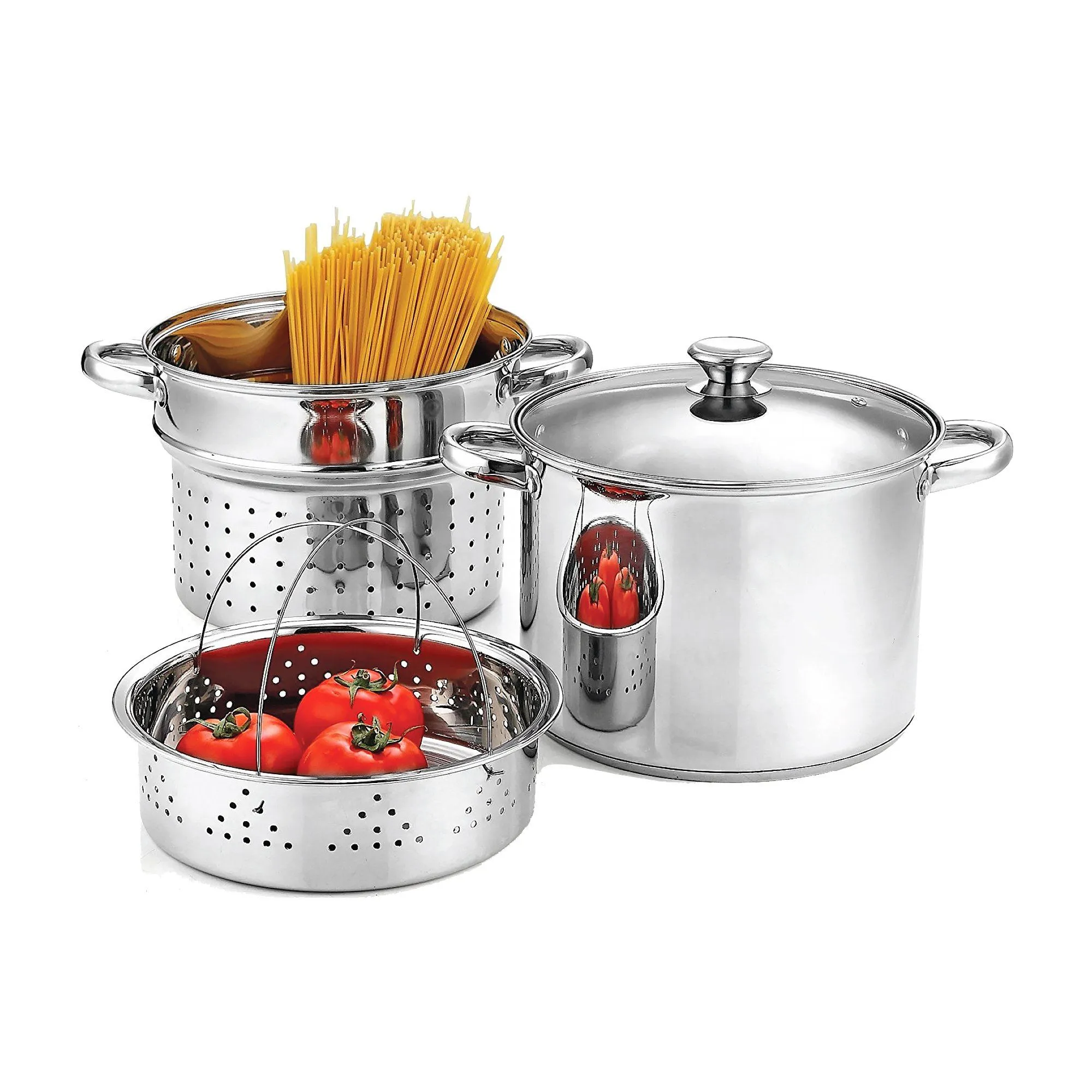 À la Cuisine - 4 Piece Stainless Steel Steamer Set