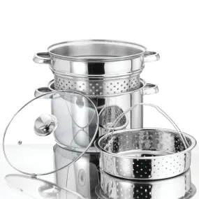 À la Cuisine - 4 Piece Stainless Steel Steamer Set