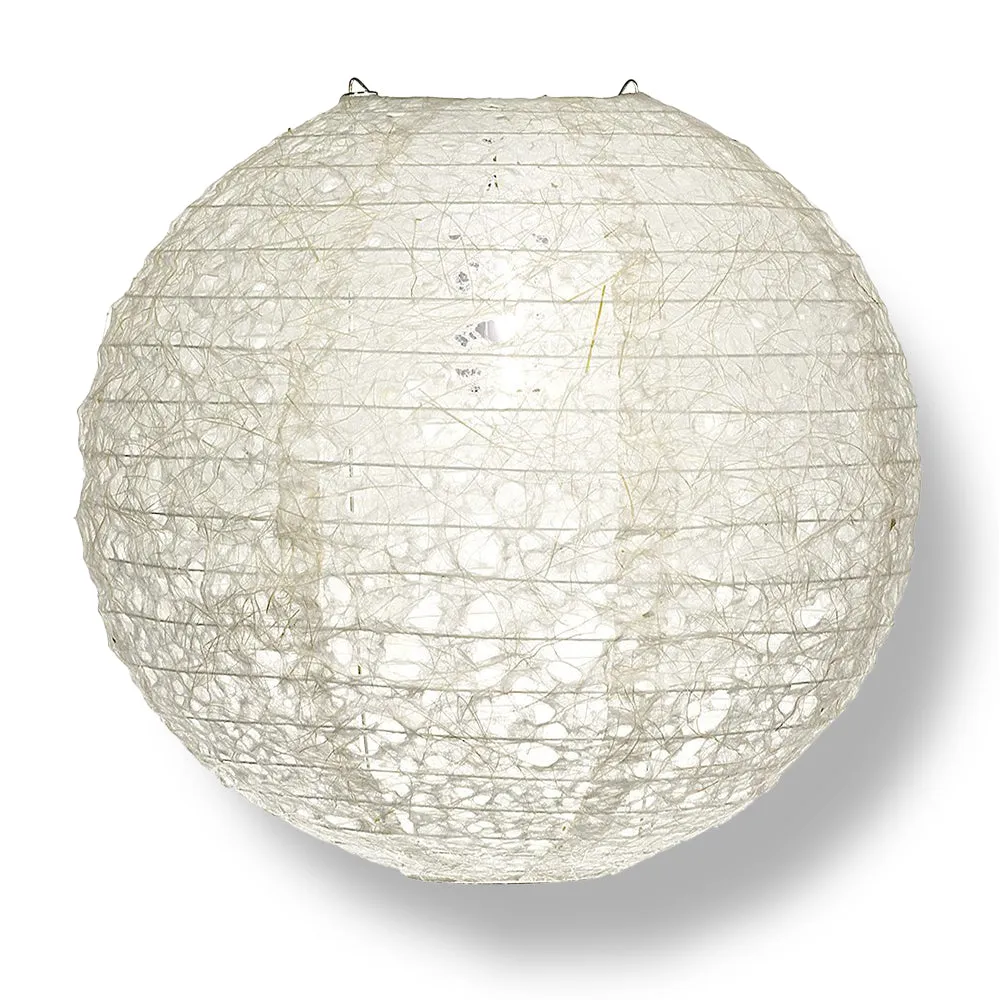 12" Designer Japanese Ogura Lace Fibrous Web Paper Lantern Shade, Hanging Decoration