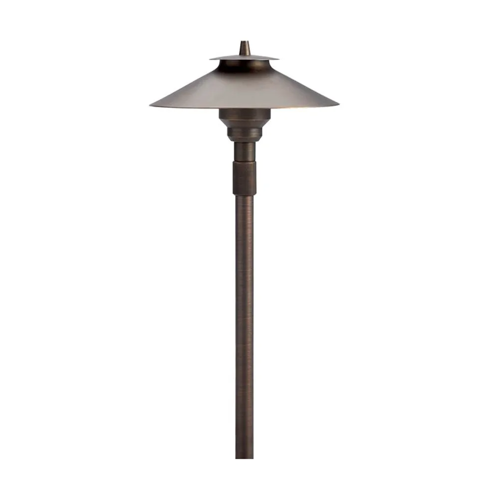 12V Large Adjustable Height Path Light Centennial Brass