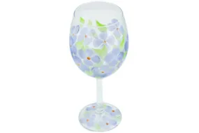 15 oz Wine Glass - Frosty Daisies