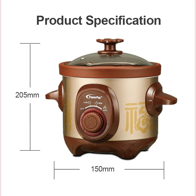 1.5L Slow Cooker with Ceramic Pot (PPSC15)