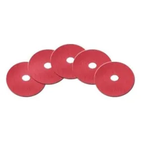 20" Red Floor Buffing & Scrubbing Pads - Case of 5