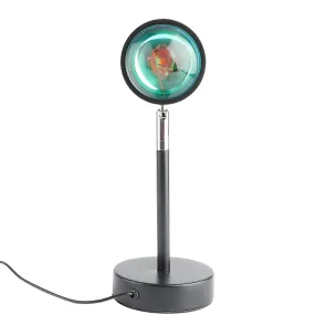 3# USB rechargeable desk lamp, rainbow projection background atmosphere light AZ10022