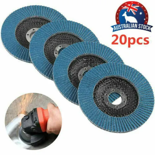 40 Grit Flap Sanding Discs 20 PCS, 5'' 125MM, for Metal & Wood