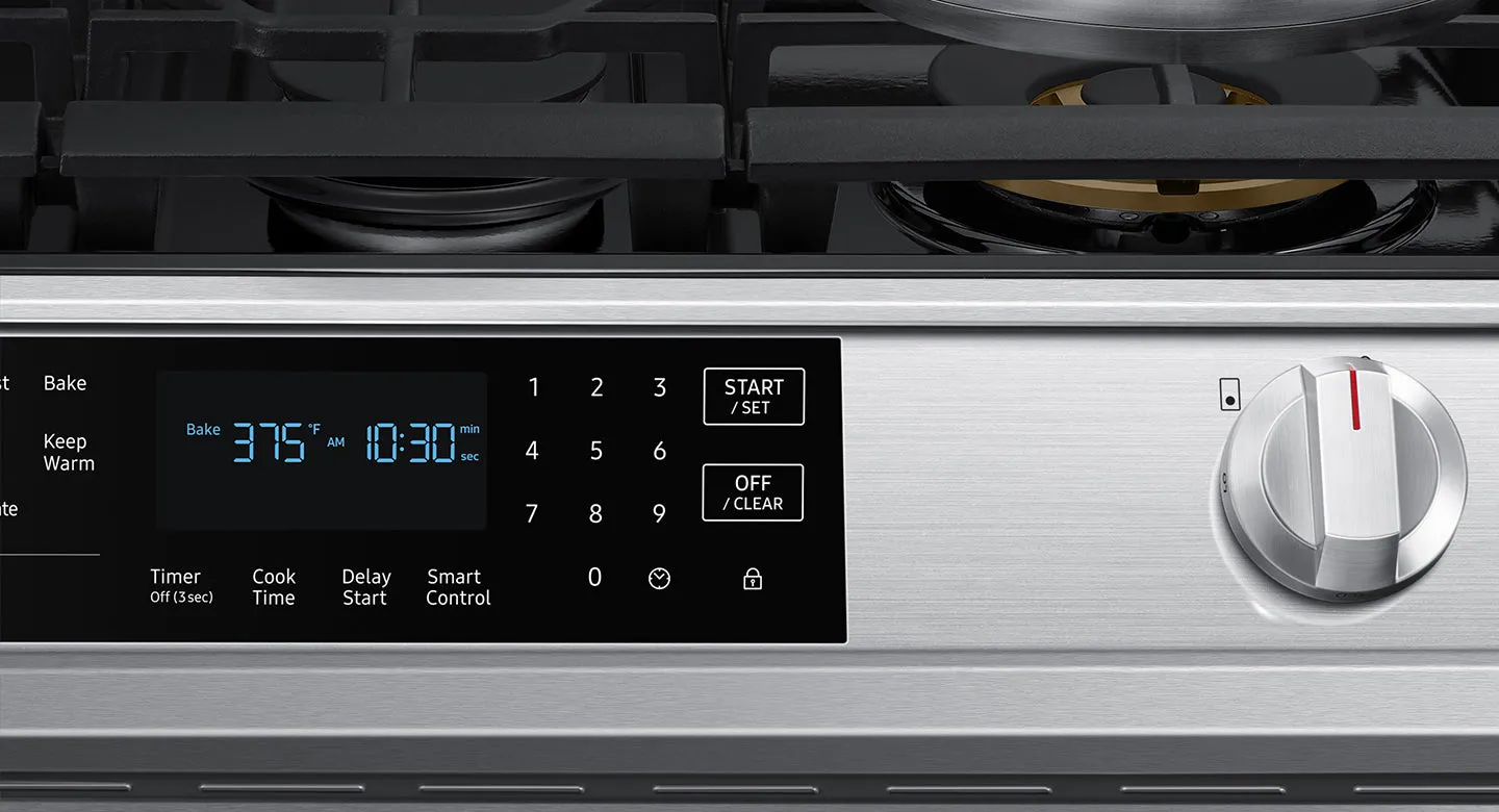 6.0 cu. ft. Smart Slide-in Gas Range with Air Fry in Stainless Steel - (NX60T8511SS)