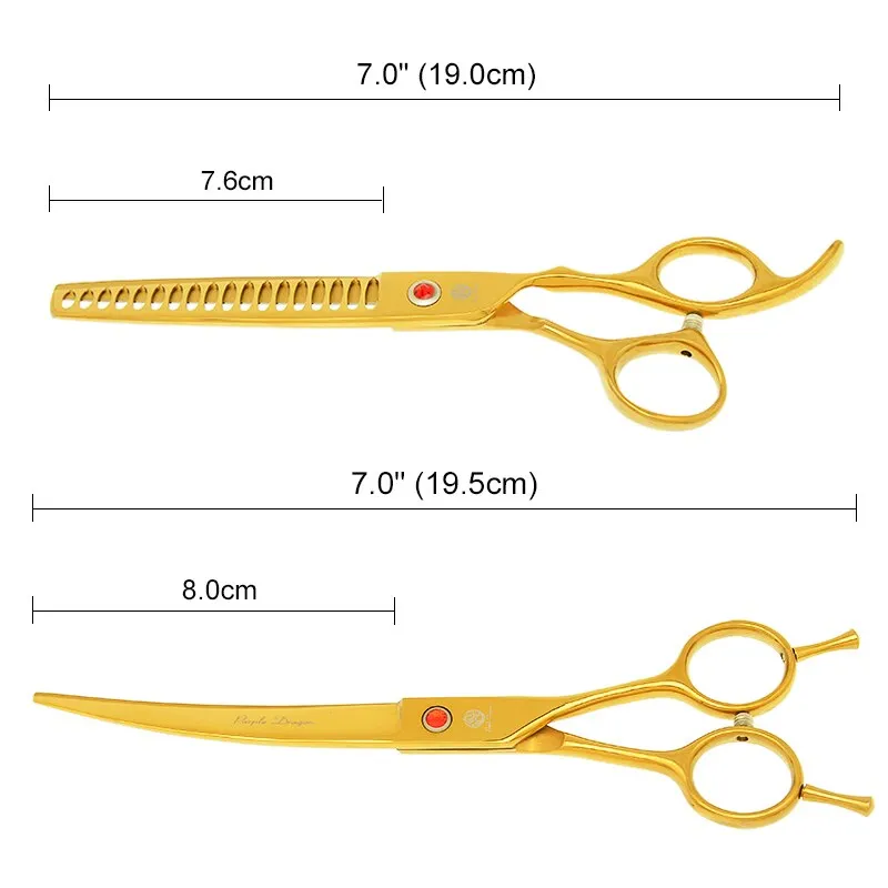 7 inch Purple Dragon Professional Pet Shears