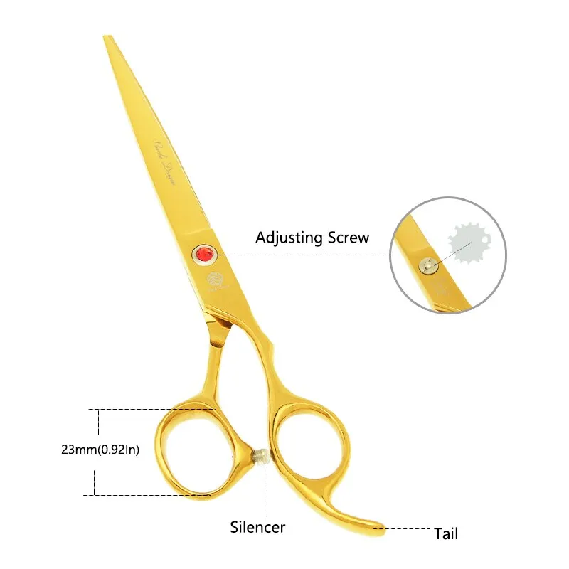 7 inch Purple Dragon Professional Pet Shears