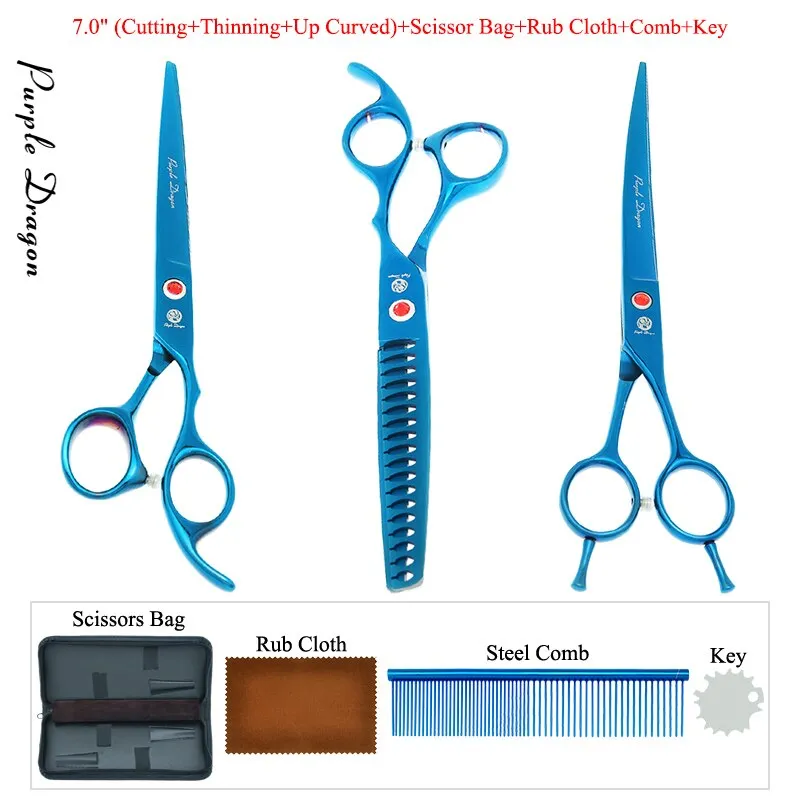 7 inch Purple Dragon Professional Pet Shears