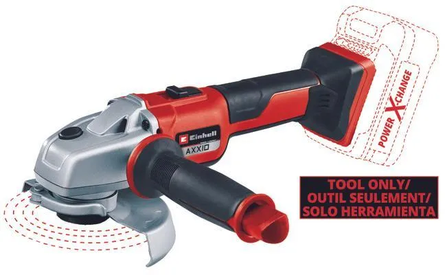 Angle Grinder - Einhell 18V 5” Cordless Angle Grinder, Brushless, 4431143