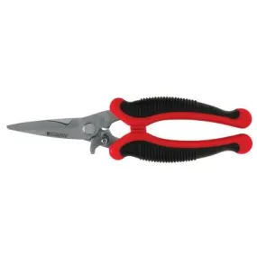 Apex Tool Group EZ Utility Snips, Cushion Grip Handle, Cuts Straight, WEZSNIP