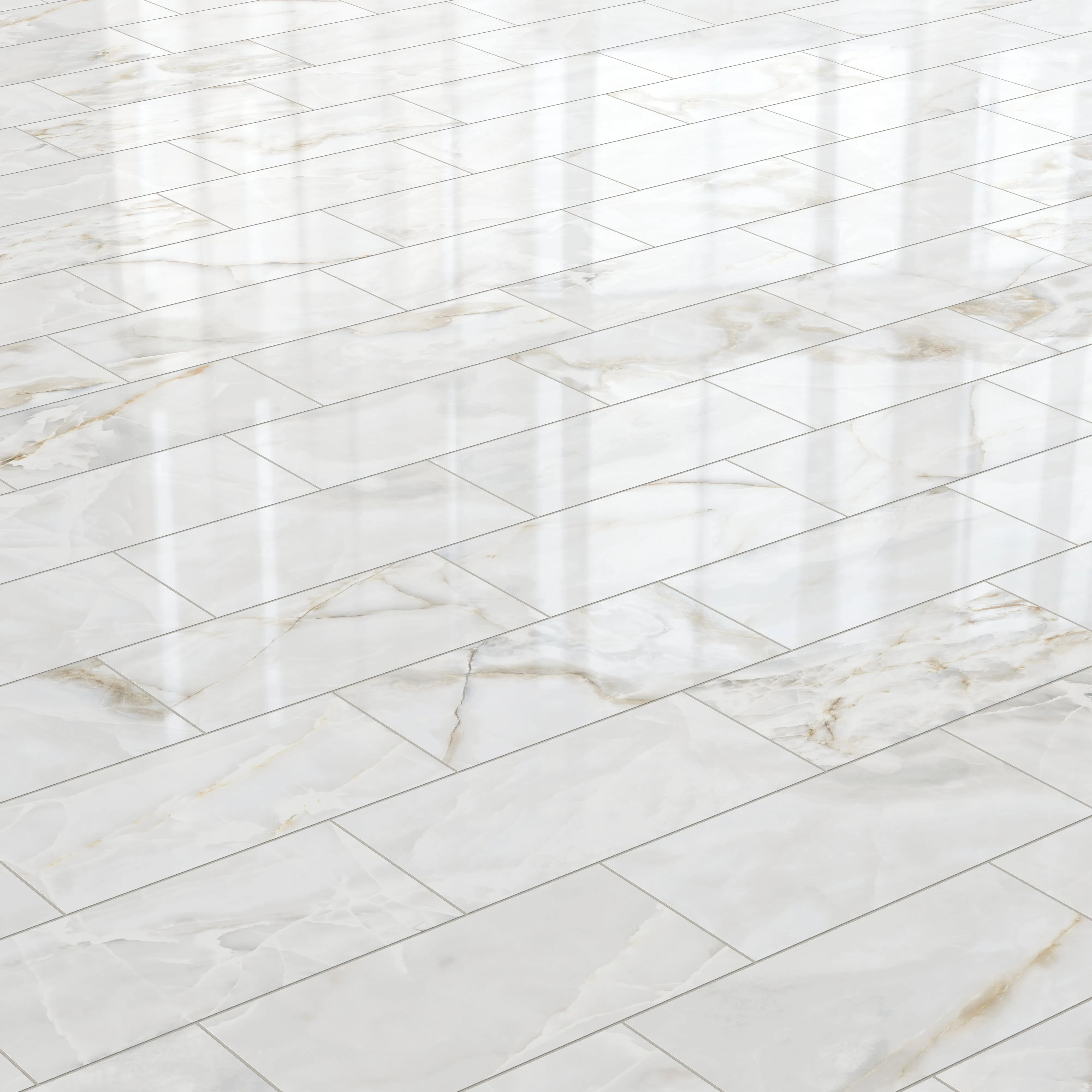 Astrid 12x24 Polished Porcelain Tile in Pearl