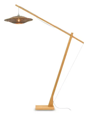 Bali Bamboo Floor Light (Long Arm)