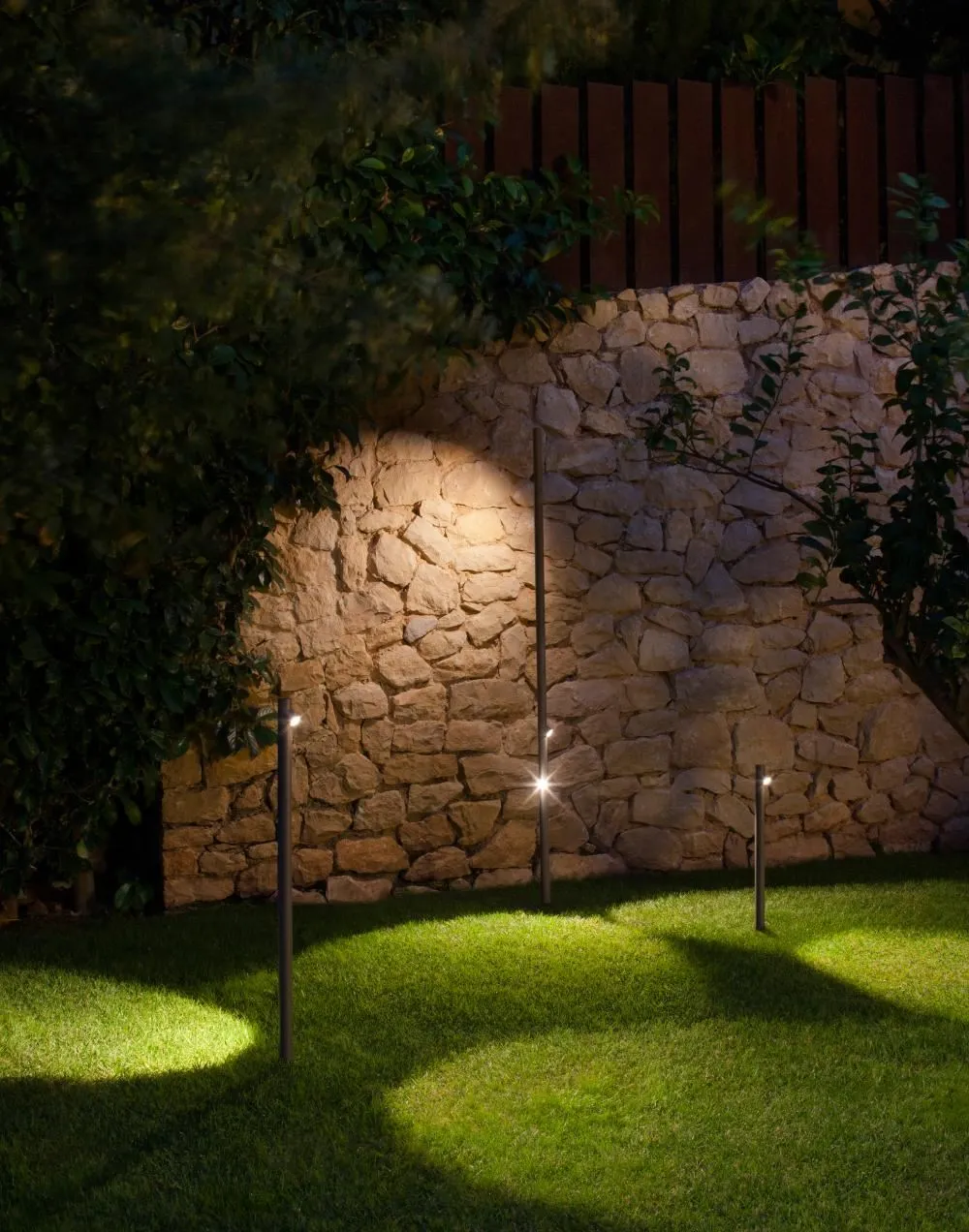 Bamboo outdoor floor light