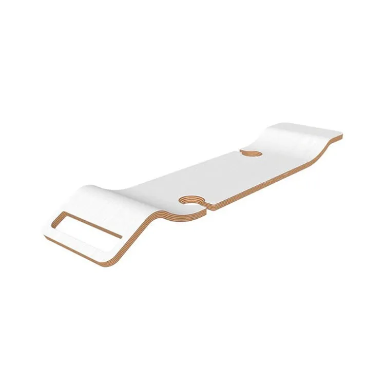 Bath Rack Tombolo with Wine Glass Holder White Laminate Wood 34.375 Inch for Cheshire Eldon Hampshire Pembroke Ravello Roxburgh Trivento Vetralla Vetralla 2 Wessex Worcester York Bathtubs 34.375 Inch