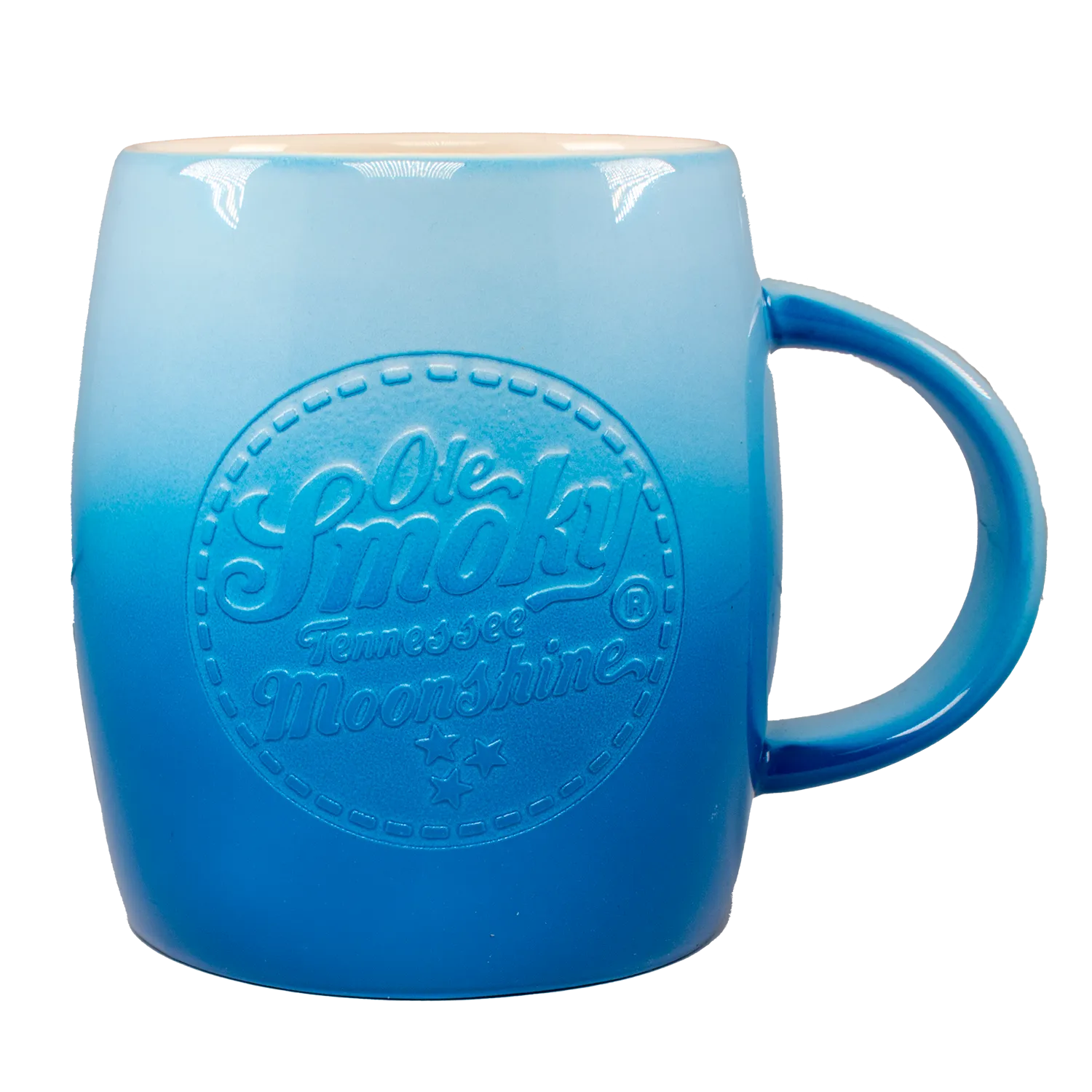 BLUE OMBRE  DEEP ETCH MUG