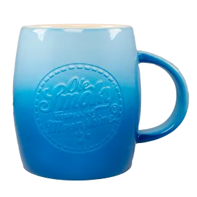 BLUE OMBRE  DEEP ETCH MUG