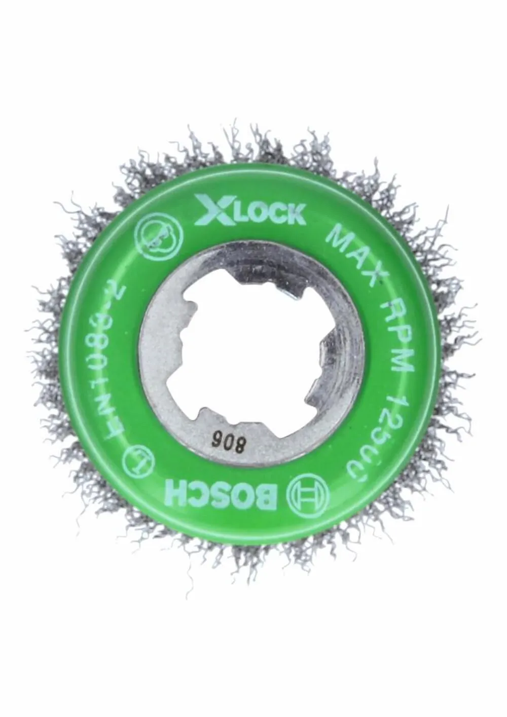 Bosch 3 In. Wheel Dia. X-LOCK Arbor Stainless Steel Crimped Wire Cup Brush