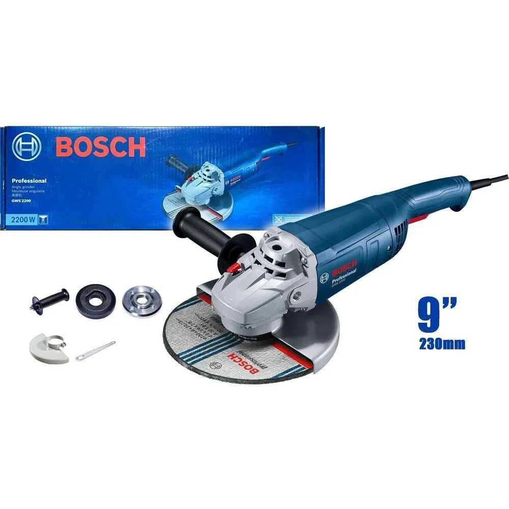 Bosch GWS 2200 / 2200-230 Large Angle Grinder 9" (230mm) 2200W