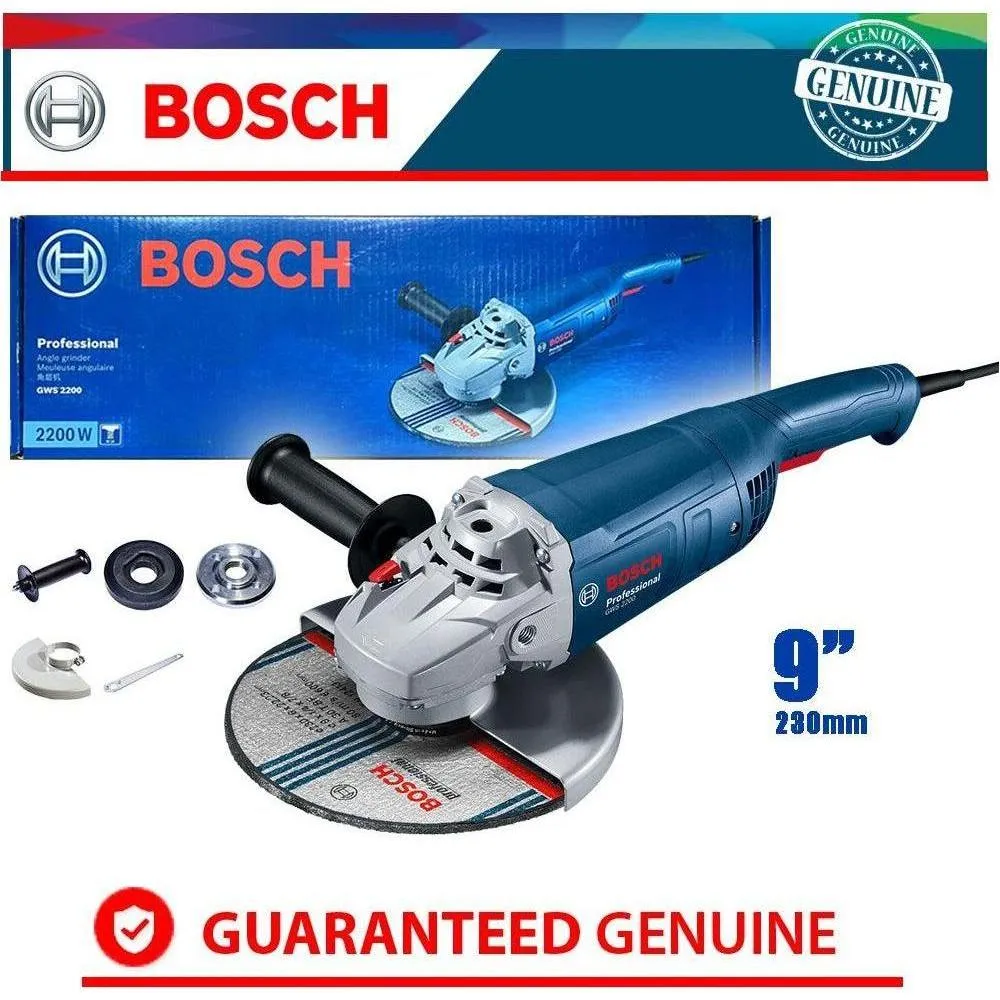 Bosch GWS 2200 / 2200-230 Large Angle Grinder 9" (230mm) 2200W