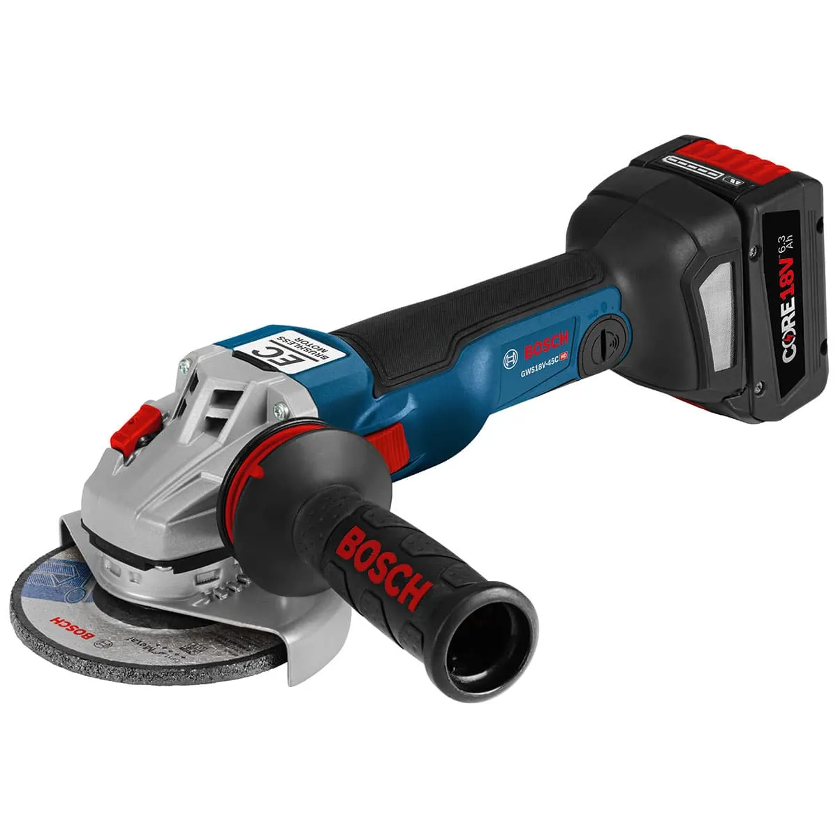 Bosch GWS18V-45CN 18V EC Brushless Connected - Ready 4.5" Angle Grinder