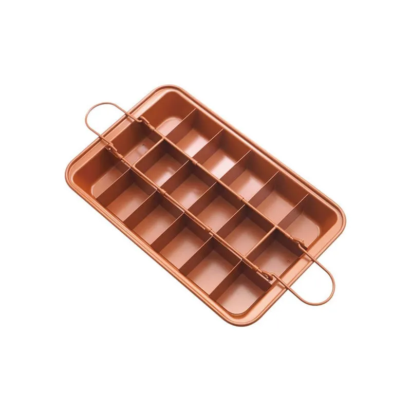 Brownie Rectangular Baking Pan With 18 Dividers