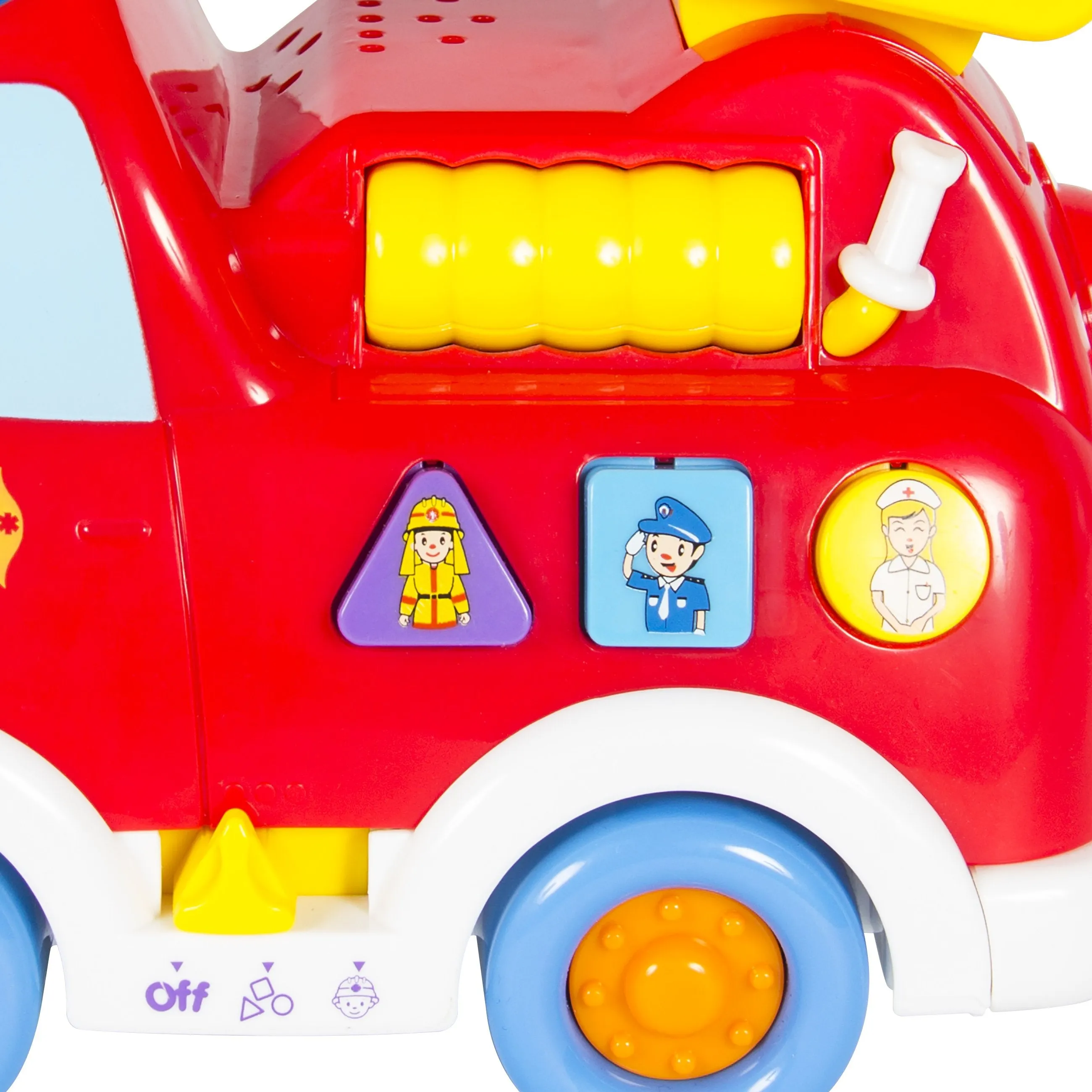 Bump and Go Teaching Firetruck w/ English and Spanish Phrases