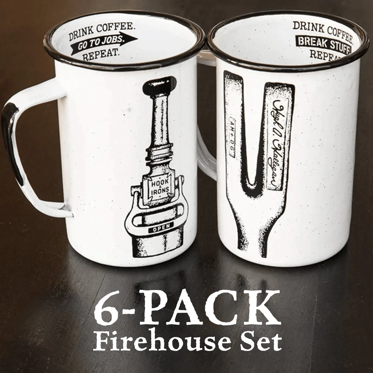 Campfire Mug - Enamel (6-Pack)