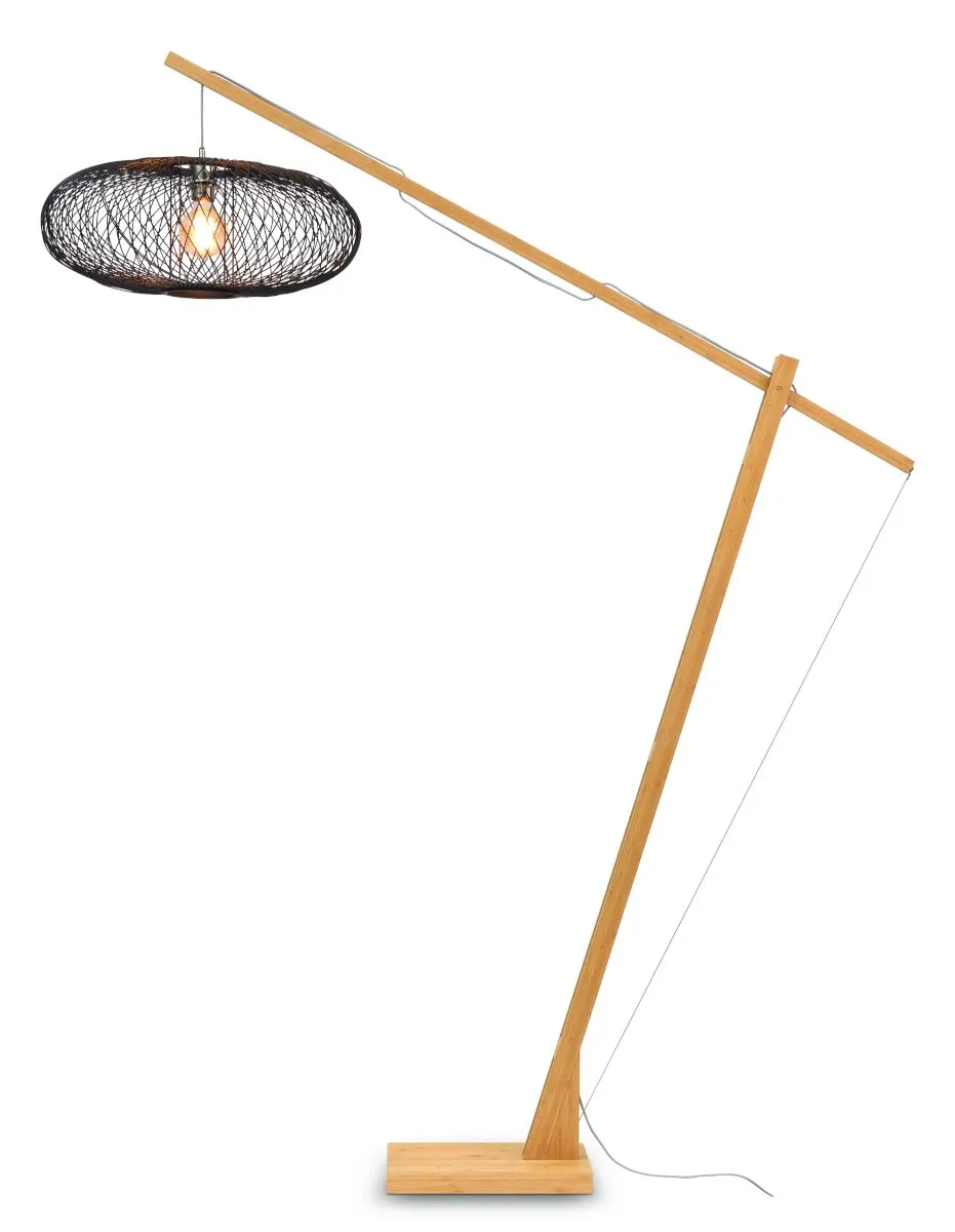 Cango Bamboo Floor Light (Long Arm)