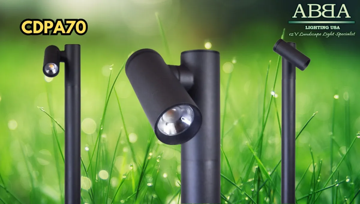 CDPA70 3W LED Adjustable Directional Bollard Path Light Low Voltage Outdoor Landscape Lighting