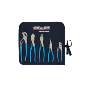 Channel Lock TOOL ROLL-52 5-Piece Professional Tool Set with Tool Roll