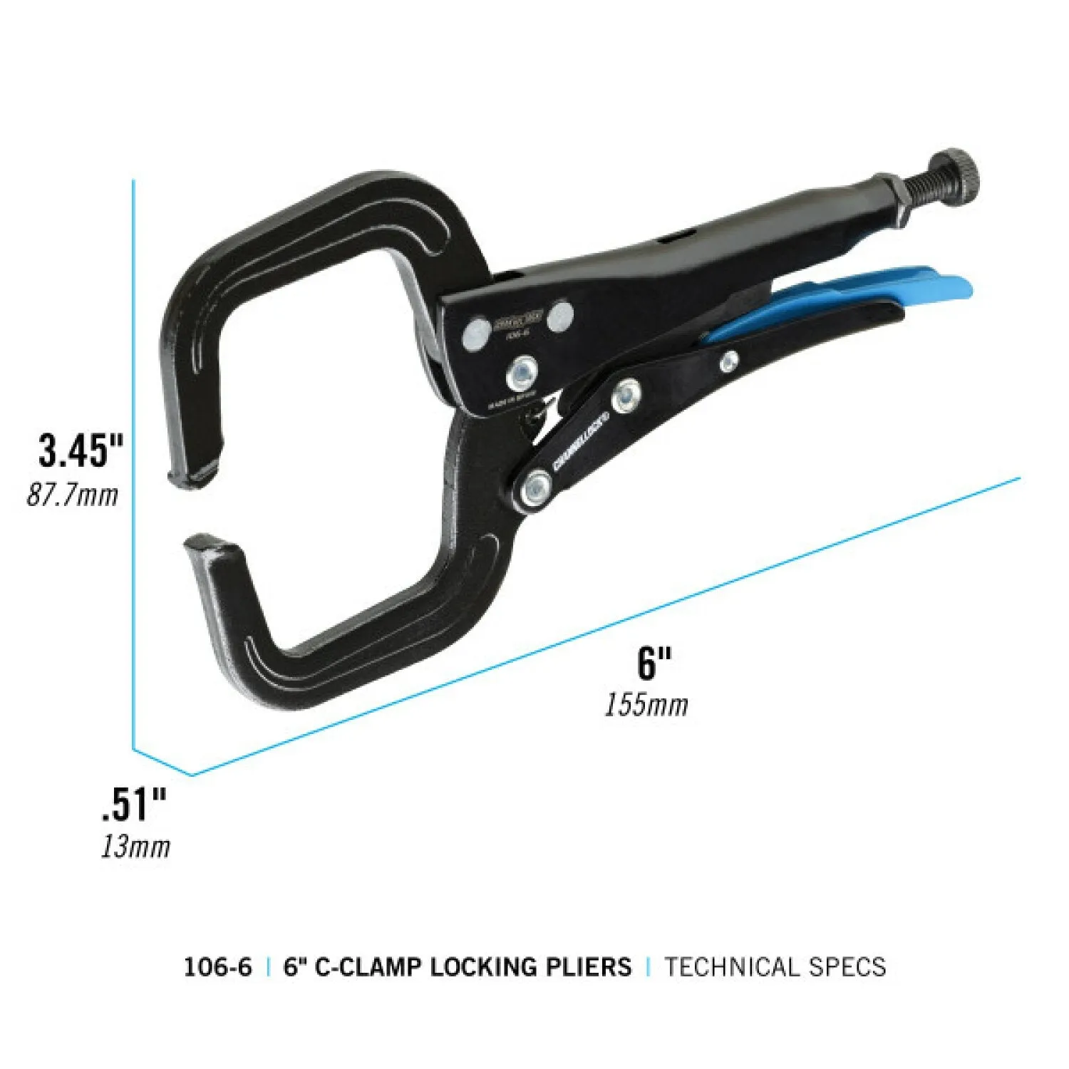 Channellock 106-6 6-inch C-Clamp Locking Pliers