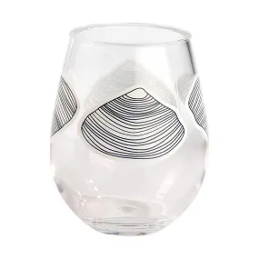 Clamshell 15 oz. Stemless Wine Glass