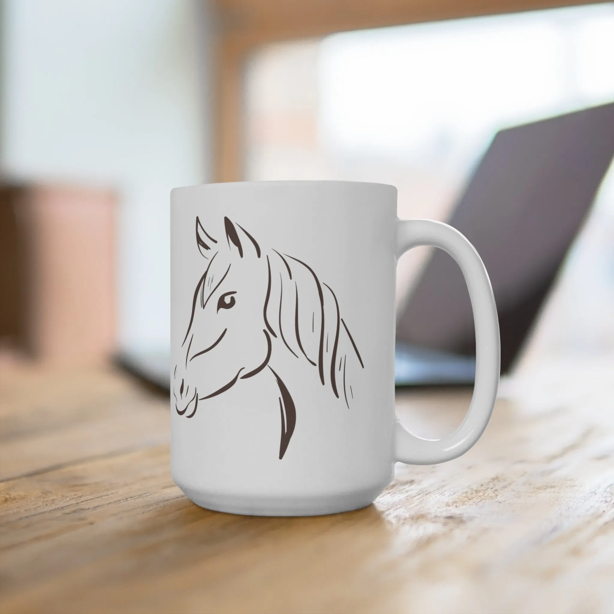 Coffee Mug - My Favorite Animals are Horses - Equestrian Enthusiast's Delight! 15 oz