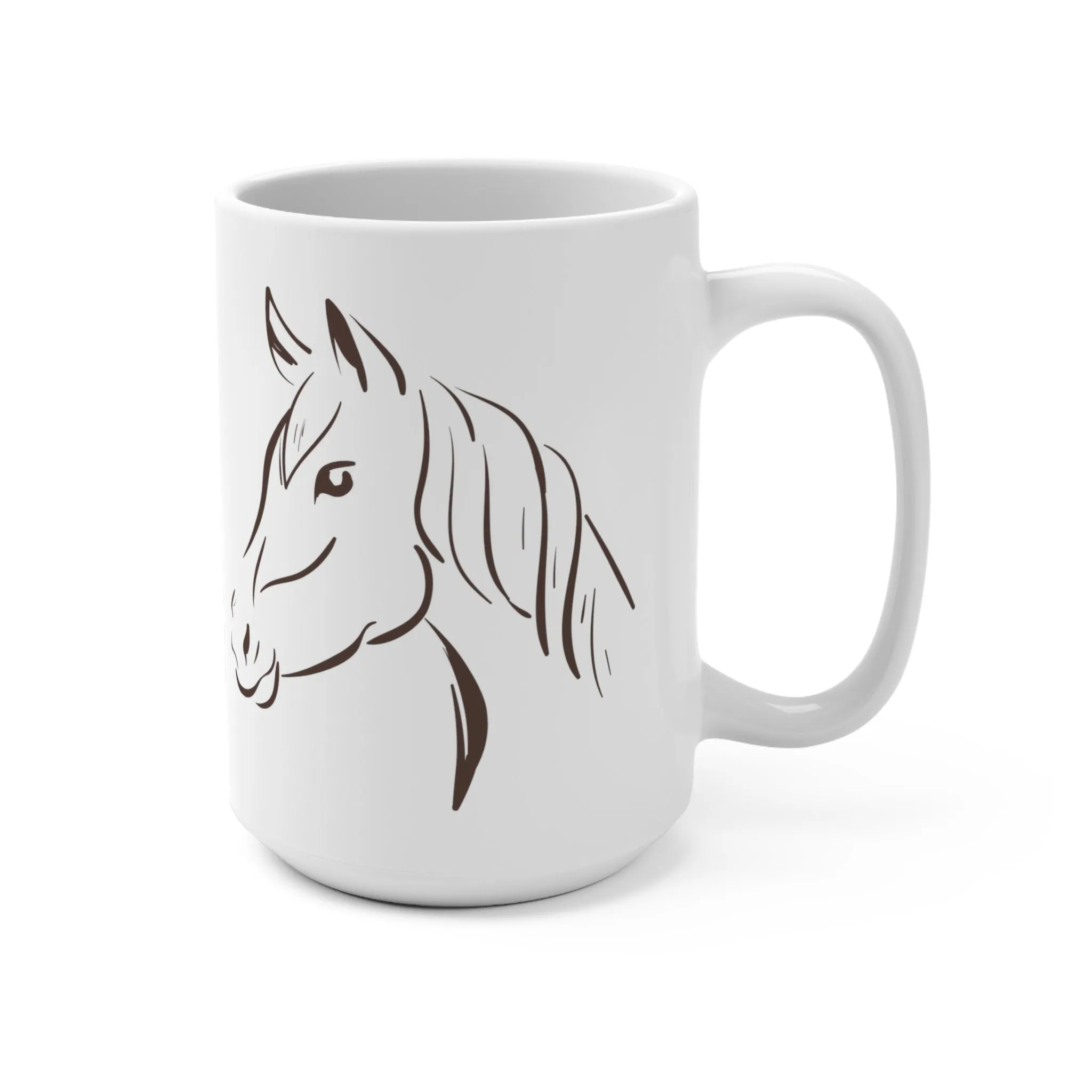 Coffee Mug - My Favorite Animals are Horses - Equestrian Enthusiast's Delight! 15 oz