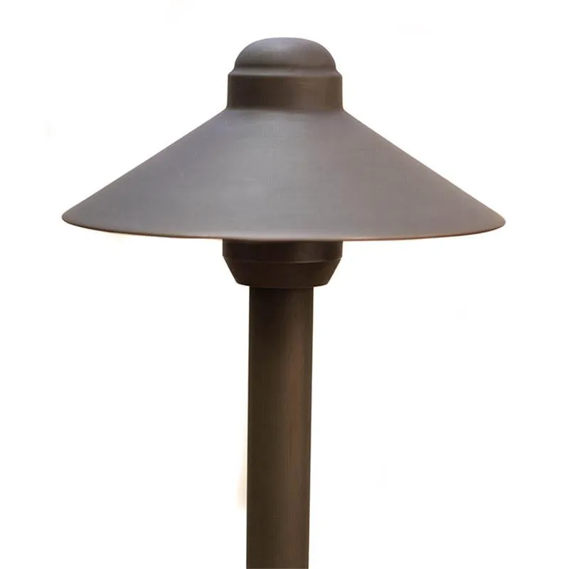 CopperMoon CM.6018 12V Copper 6" Path Light Top, 14.75" X 3/4" Copper Stem With Stake