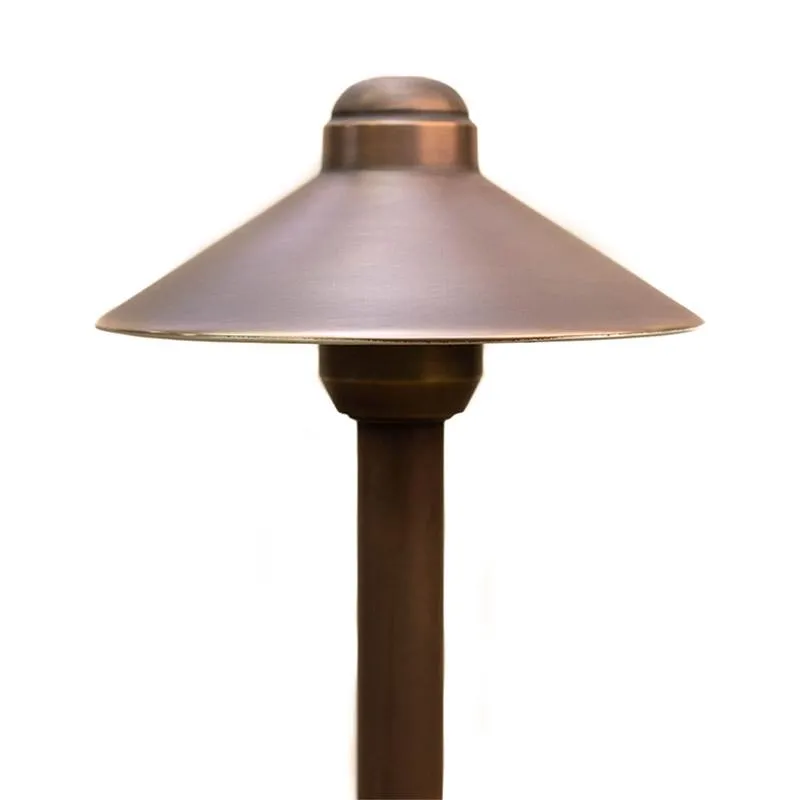 CopperMoon CM.6018 12V Copper 6" Path Light Top, 14.75" X 3/4" Copper Stem With Stake