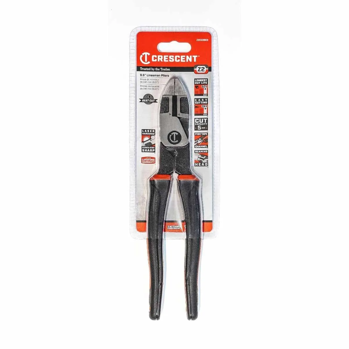 Crescent Z20509CG 9-1/2" Z2 Dual Material Lineman's Pliers