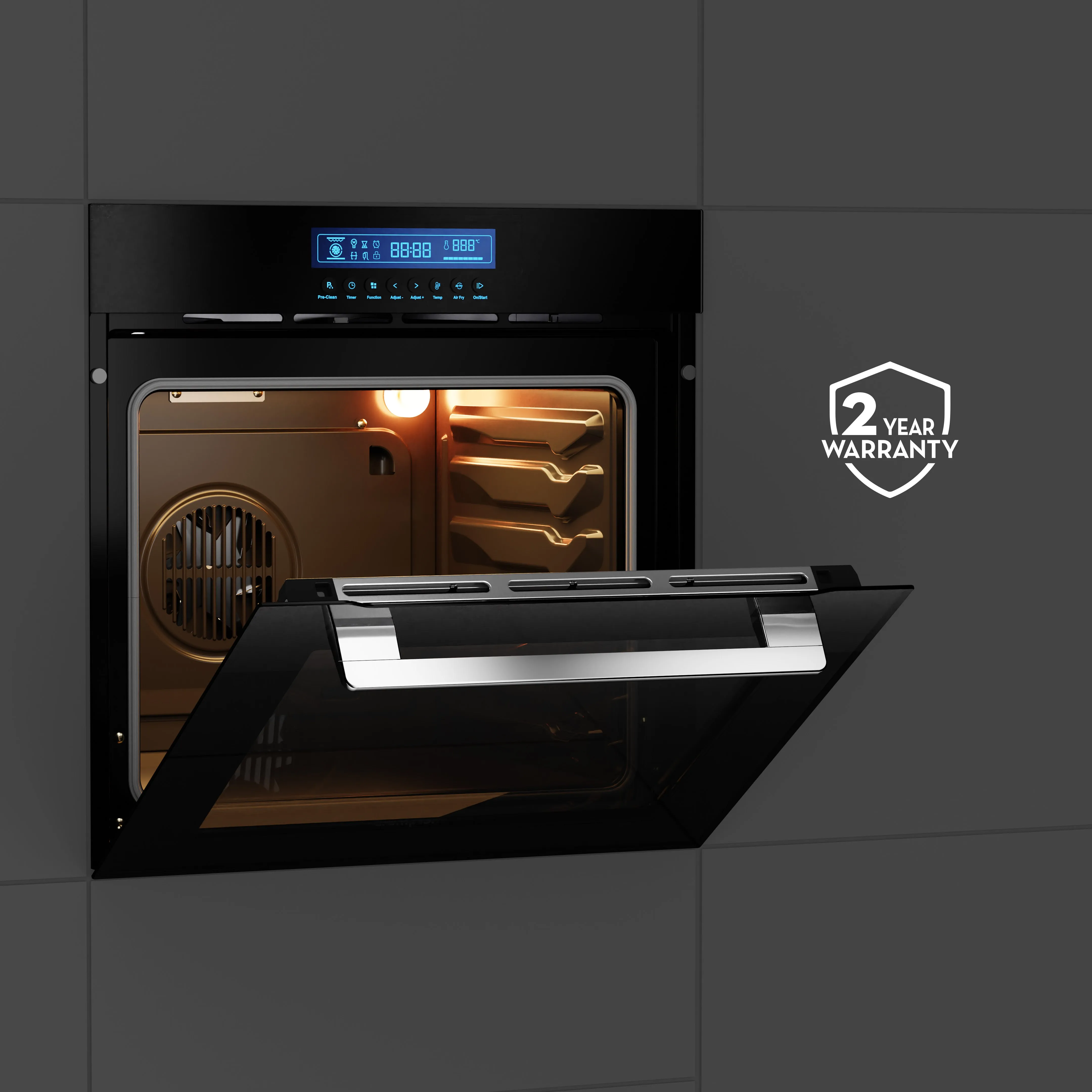 Crompton GrandArt -Pyrolytic Pro Oven 78L