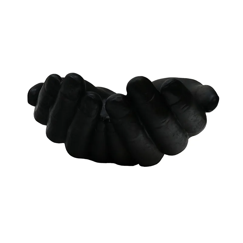 Cupped Hands XL Decorative Ornament (Black) - Great Interior Décor