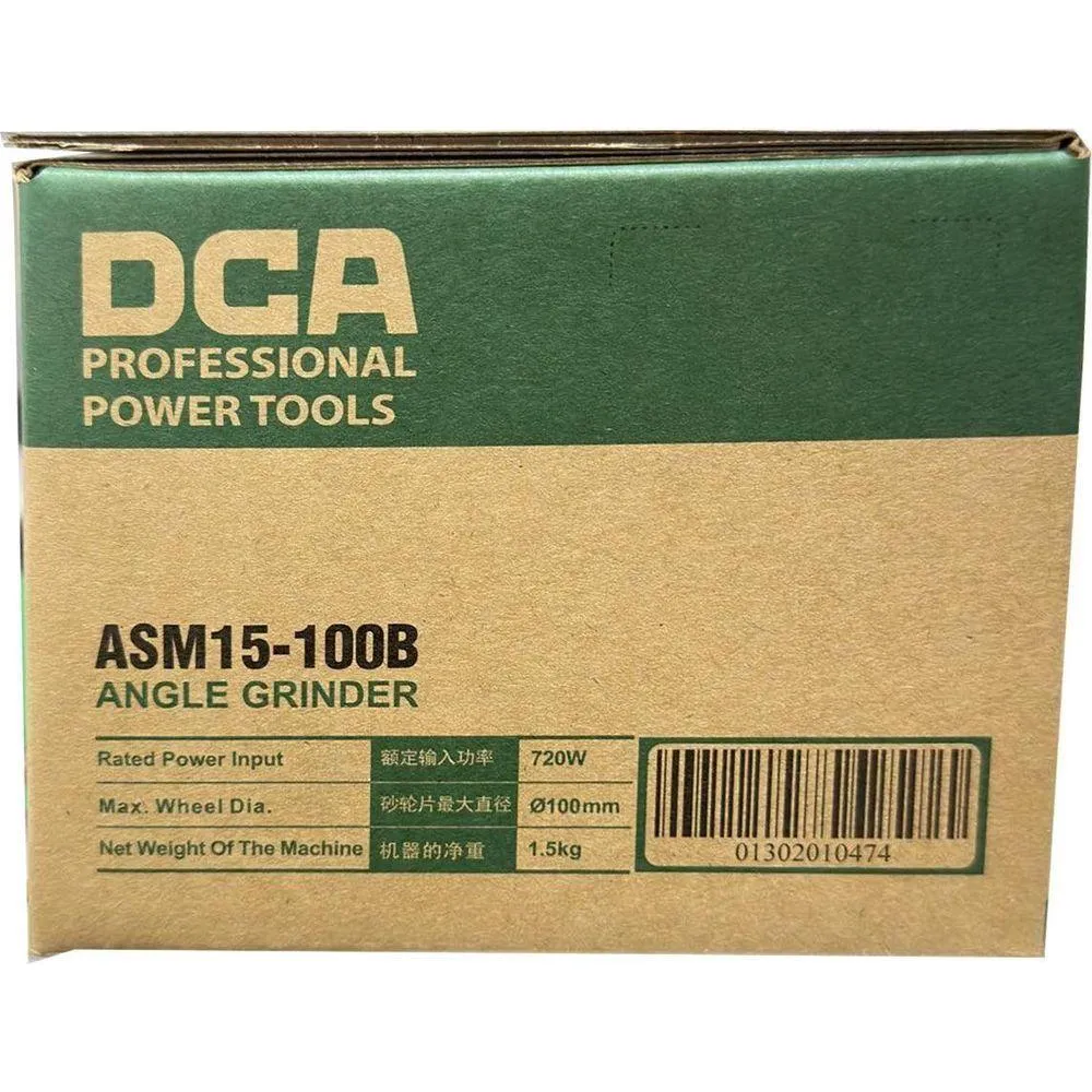 DCA ASM15-100B Angle Grinder 4" 720W