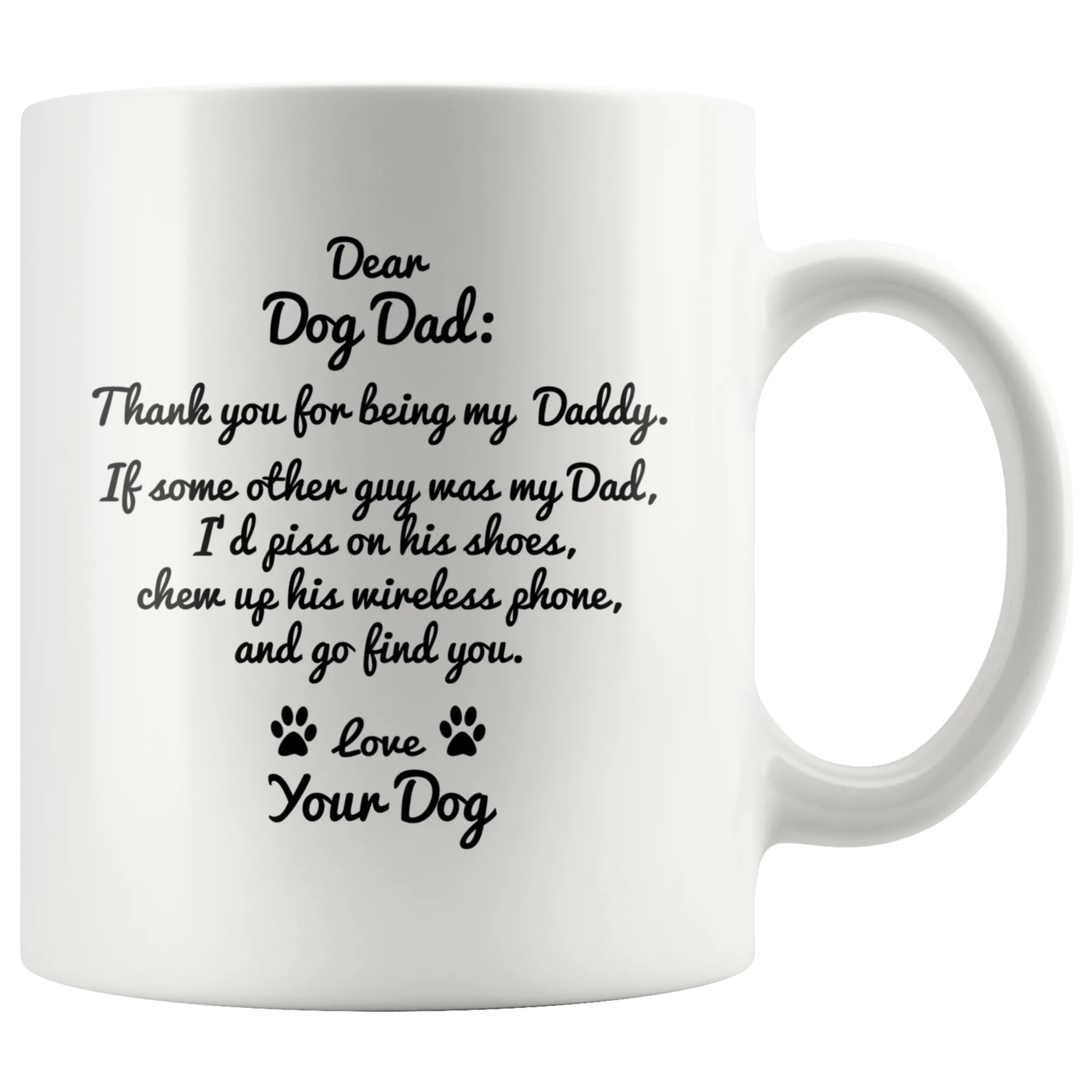 Dear Dog Dad Coffee Mug