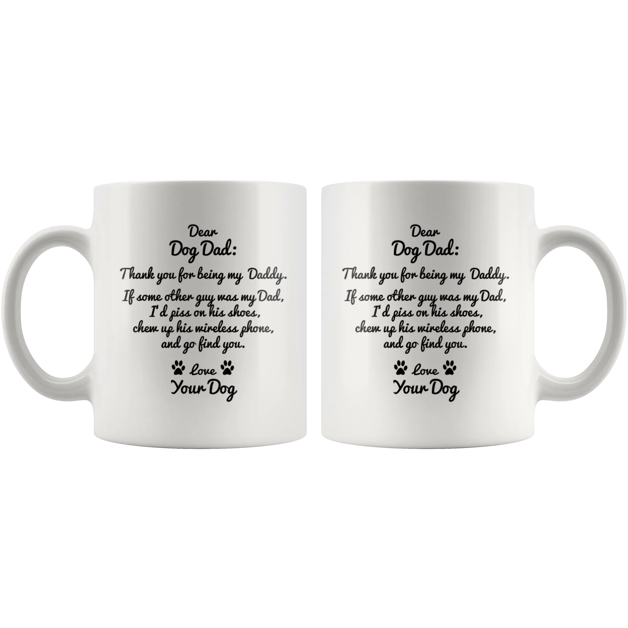 Dear Dog Dad Coffee Mug