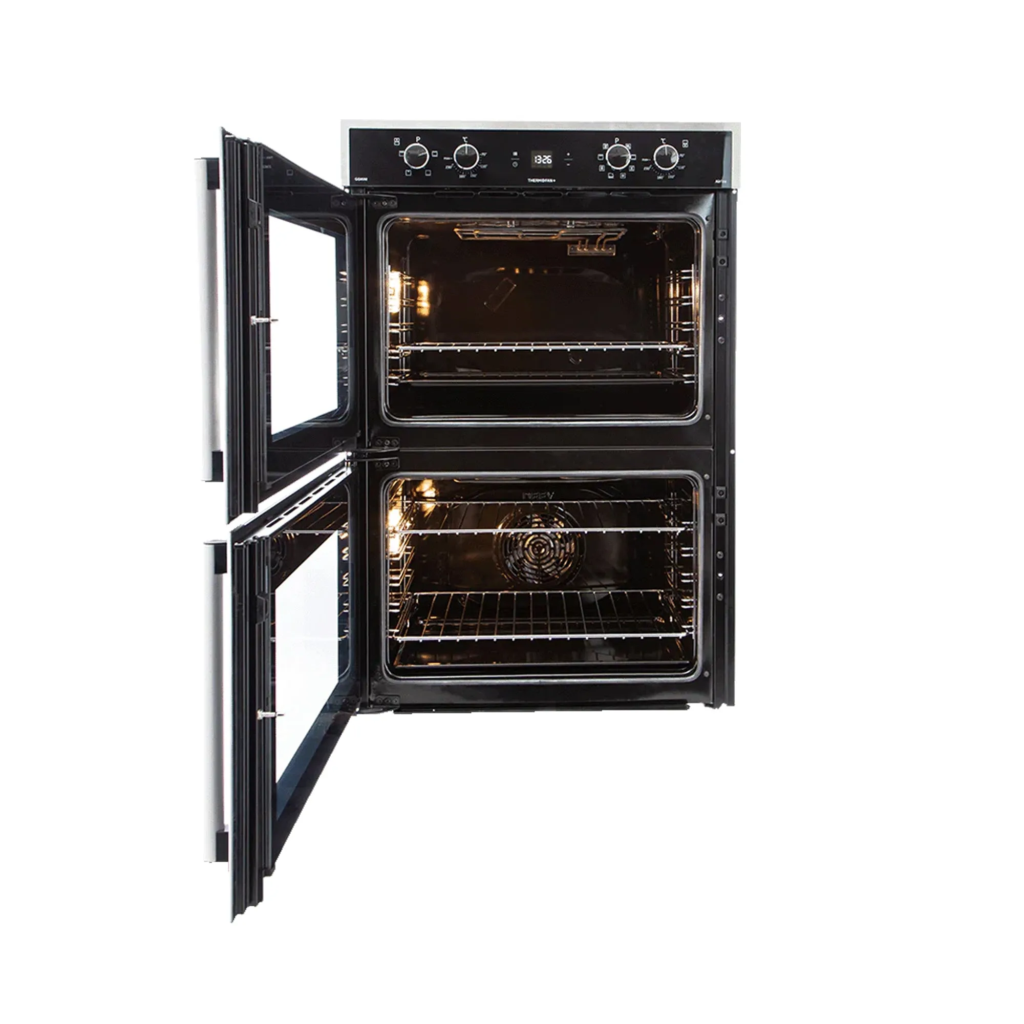 Defy Gemini Gourmet Multifunction Double Oven Black