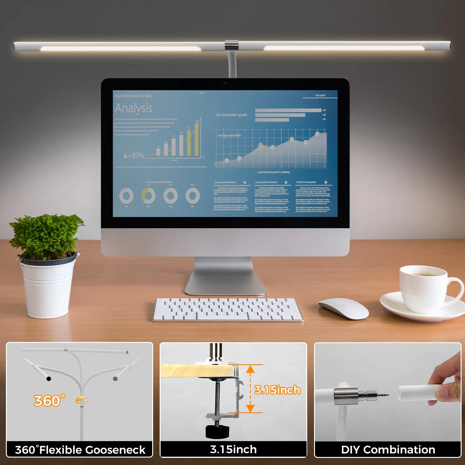 Desk Light  - White