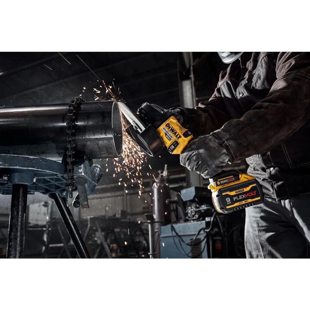 DeWALT DCG440X2 60V FLEXVOLT 7" Cordless Angle Grinder w/ Kickback Break Kit