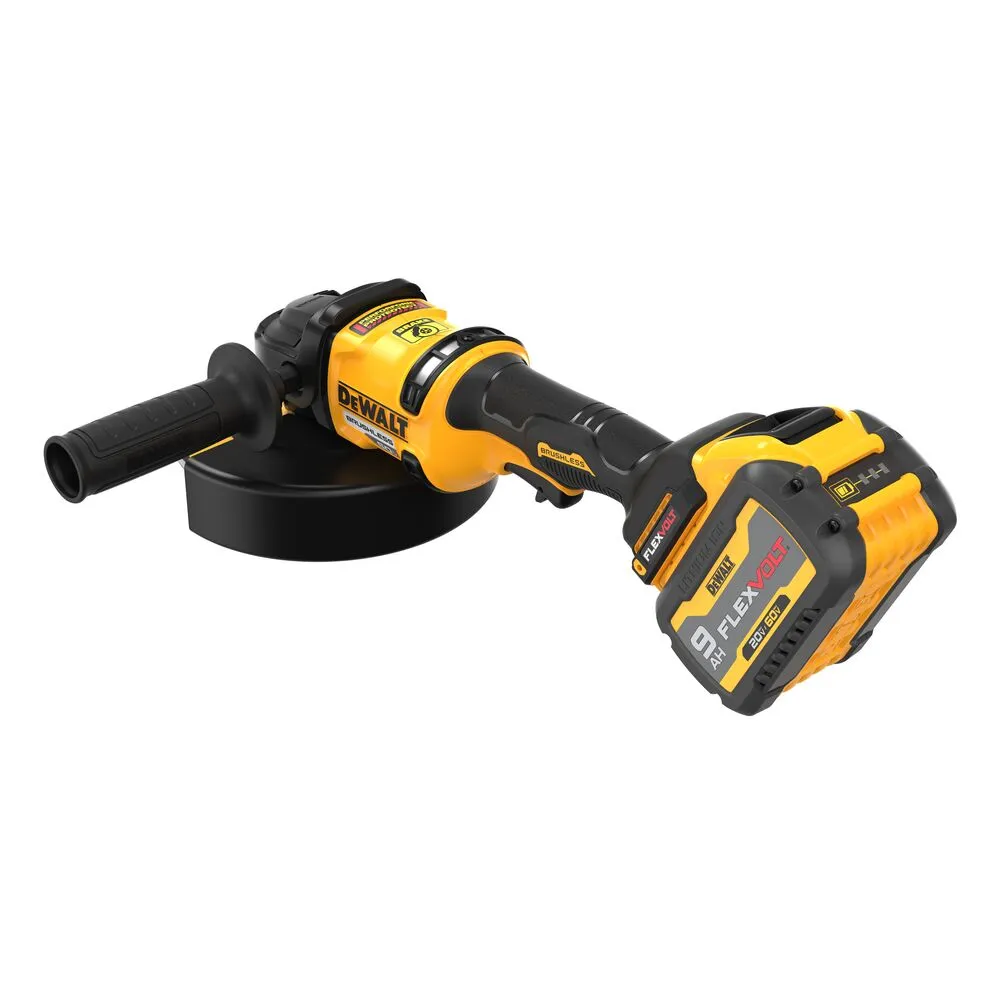 DeWALT DCG440X2 60V FLEXVOLT 7" Cordless Angle Grinder w/ Kickback Break Kit