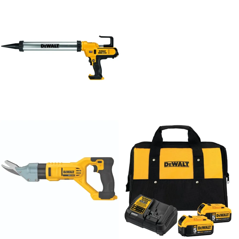 DeWalt DCS498B 20V 5/8" Shears w/ DCE580B 20V Adhesive Gun & FREE Battery-2Pk