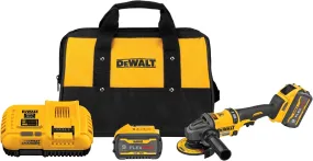 DeWALT FLEXVOLT DCG418X2 Brushless Grinder with Kickback Brake Kit, Battery Included, 60 V, 9 Ah, 5/8-11 Spindle