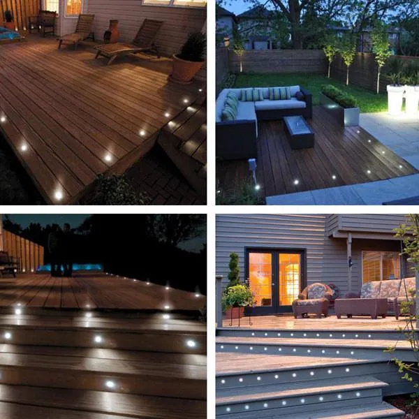 DIY 5ct/Pack 12V Round Recessed Deck Step Light